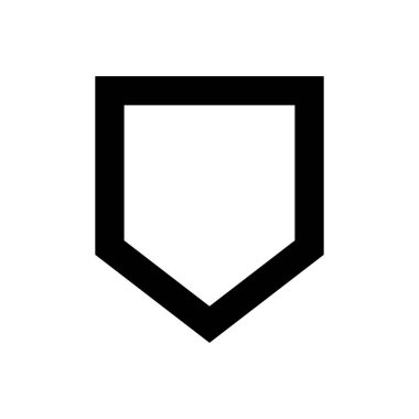 Geometrik kalkan tasarımı. Modern geometrik tarzda kalkan ya da rozet. vektör illüstrasyonu