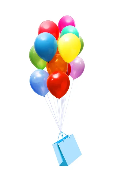 Balões e saco Fotografia De Stock