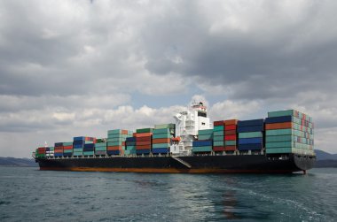Anchorage üzerinde konteyner gemisi