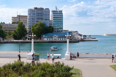Sivastopol, Kırım - 28 Mayıs 2021 'de Sivastopol, Kırım' da sanat bölümü.