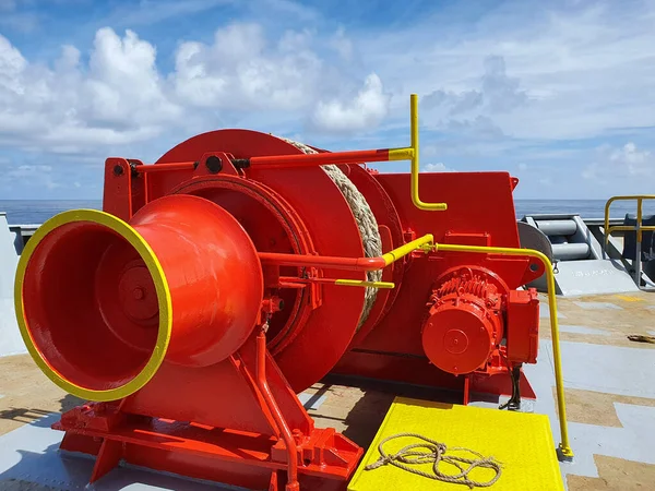 Guincho Amarração Uma Frente Navio — Fotografia de Stock