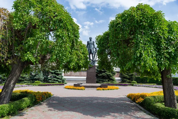 Admiral Dmitriy Nikolaevich Senyavin Sculpture Sevastopol — Stock Photo, Image