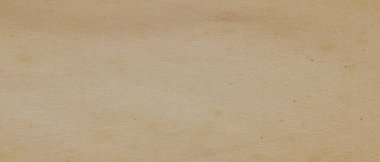 Eski kahverengi kağıt parşömen arka plan tasarımı. Üzüntülü vintage lekeler, mürekkep lekeleri ve solmuş eski püskü bir merkez. Zarif antika bej rengi.