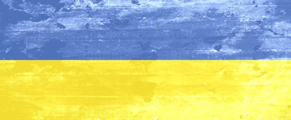 Абстрактуйте Бетонні Кам Яні Стіни Тло Кольори Прапора України — стокове фото