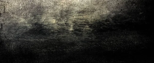 Ürkütücü koyu duvarlar, arka plan için hafif siyah beton dokusu.