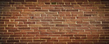 Boş Eski Tuğla Duvar dokusu. Boyanmış Duvar Yüzeyi. Grungy Wide Brickwall 'da. Grunge Red Stonewall arka planı. Zarar görmüş alçılı eski püskü bina cephesi. Soyut Web Afişi. Boşluğu Kopyala.