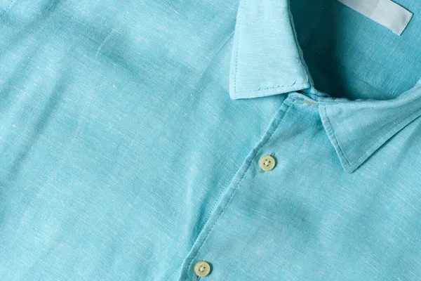 Zielona Pastelowa Koszula Bawełniana Tkanina Włókiennicza — Zdjęcie stockowe