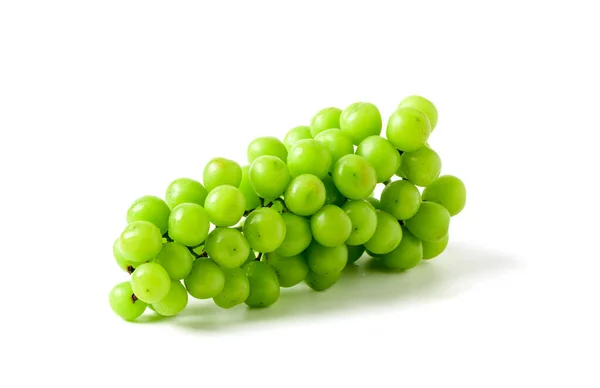 Shine Muscat Druiven Geïsoleerd Witte Achtergrond Fruit Concept — Stockfoto