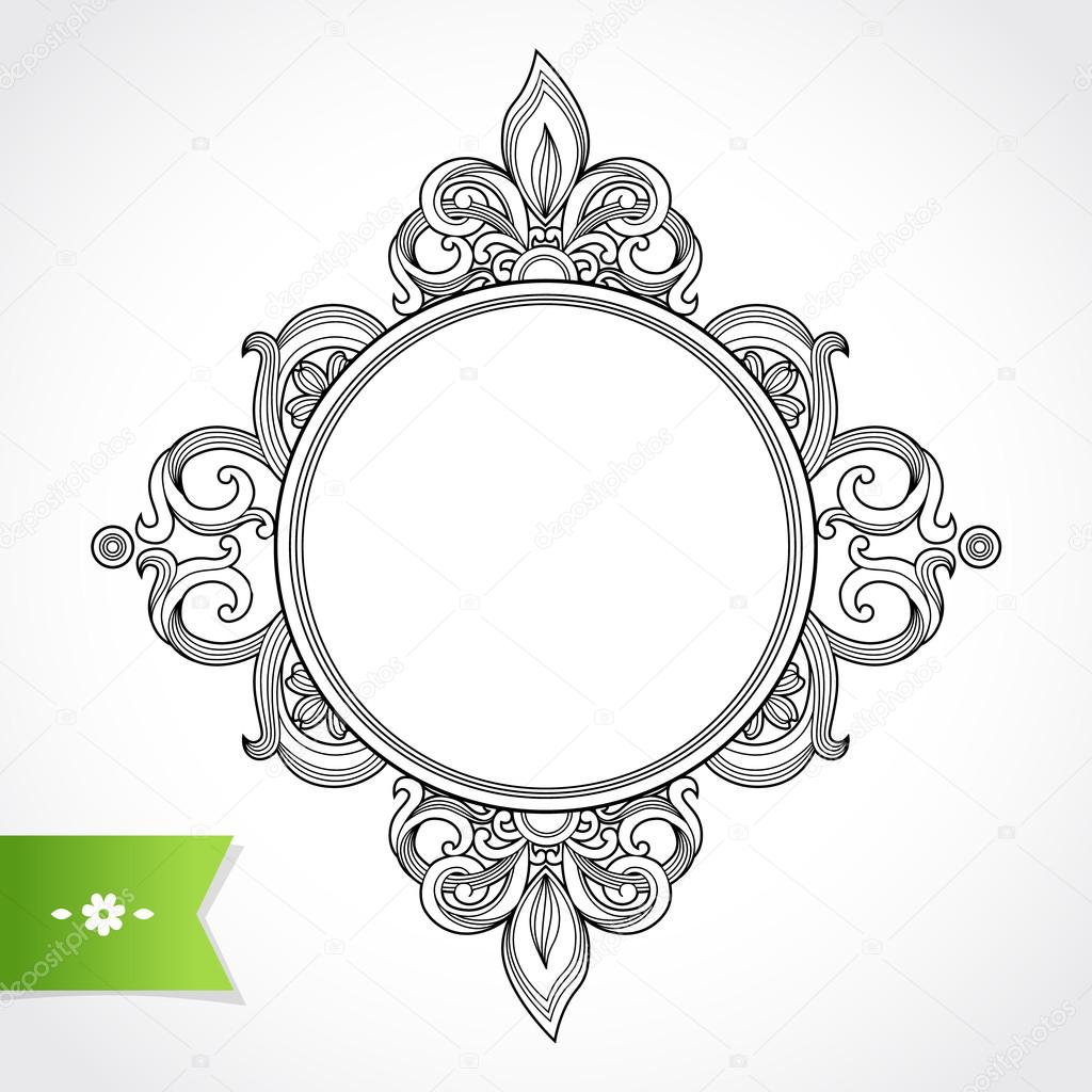 Vintage Ornate Frame Stock Vector Image By C Annapoguliaeva