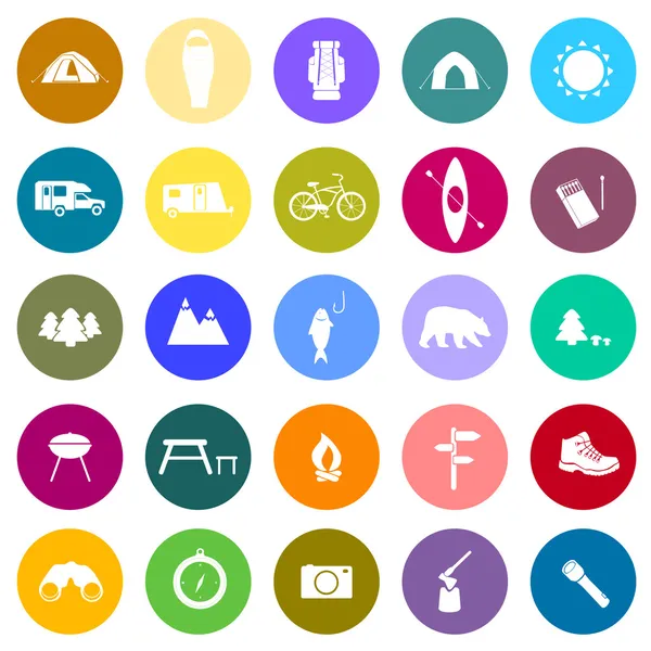 Campingicons2 — Stockvektor