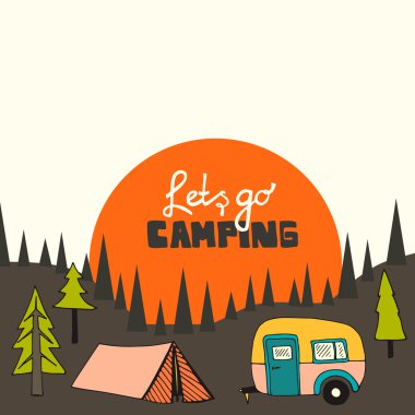 kamp arka plan