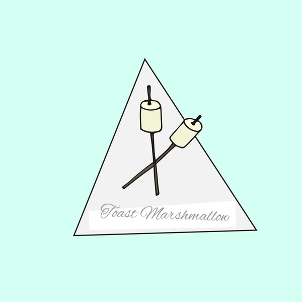 Vektor Marshmallow Stok Vektor