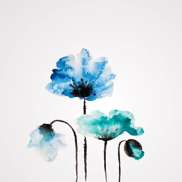 Aquarelle fleur vectorielle — Image vectorielle