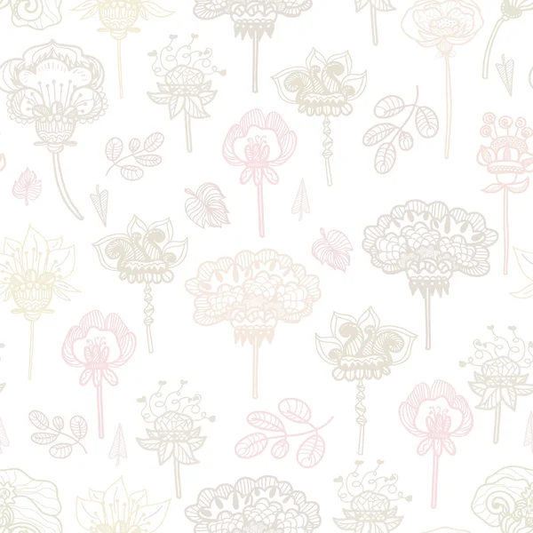 Floral Seamless Pattern — Stock Vector