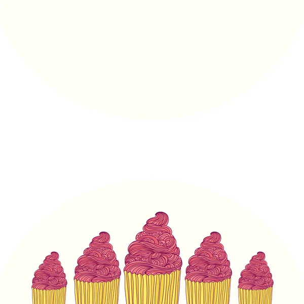 Sweet cupcake — Stockvector