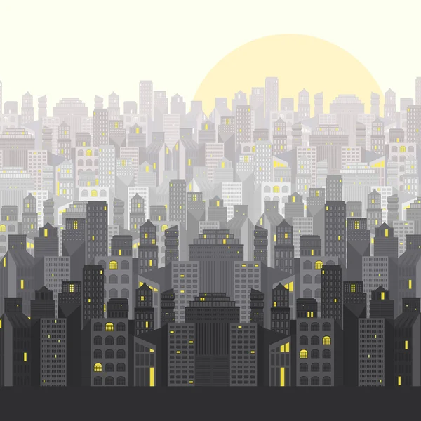 Paisaje urbano — Vector de stock