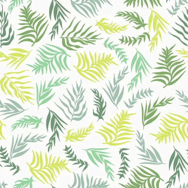 Palm Leaves Pattern — Stock Vector