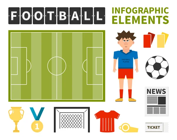 足球图表元素 — 图库矢量图片