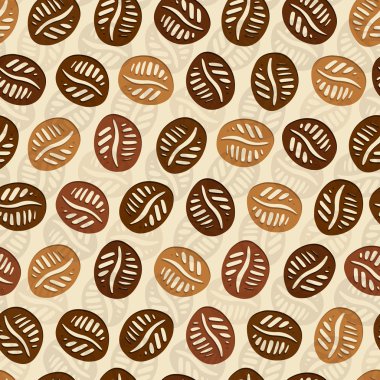 kahve elle çizilmiş desen