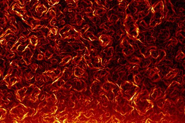 Abstract background with the image of yellow flames in red fire