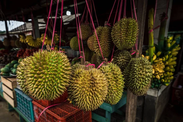 Fruit Shop Thailand Fruit Market Indonesia Bali Island Street Bazaar — Stock Photo, Image