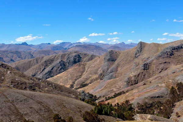Impresionante Paisaje Montañoso Los Andes Peruanos Así Como Parte Majestuosa — Foto de Stock