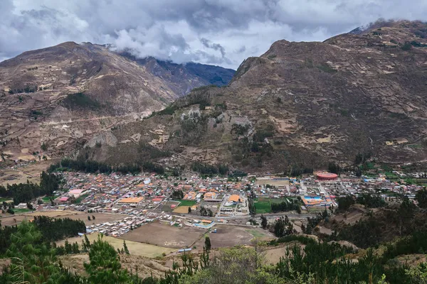 Vista Panorámica Ciudad Chavin Huantar Provincia Huari Departamento Ancash Fotografía — Foto de Stock