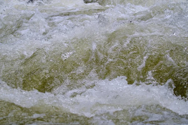 Konsistens Vatten Naturligt Tillstånd Flod När Stänk Mot Stenarna — Stockfoto