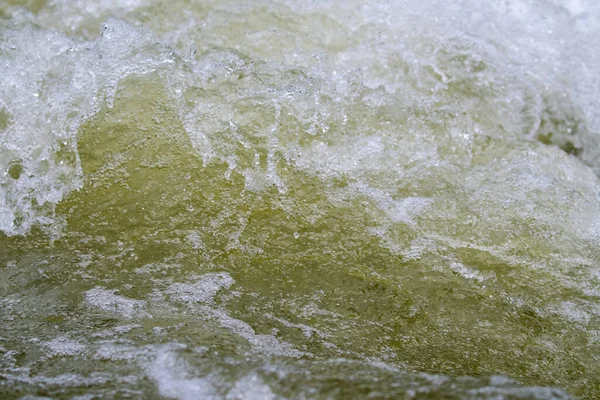 Konsistens Vatten Naturligt Tillstånd Flod När Stänk Mot Stenarna — Stockfoto