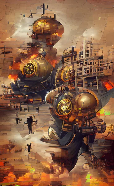 Mevcut savaştan esinlenerek soyut dijital illüstrasyon.