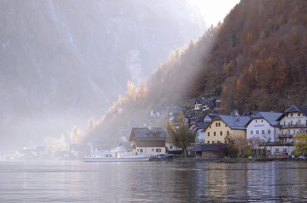 Hallstatt, Rakousko pozdě odpoledne Royalty Free Stock Fotografie