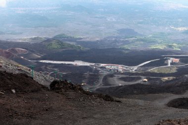 etna Dağı. Sicilya.