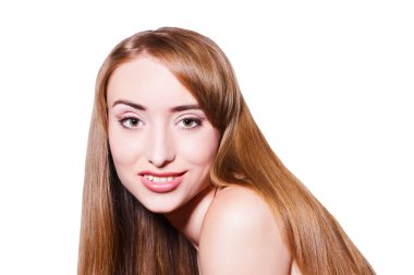 uzun sarı saçlı güzel kız