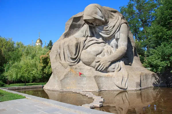 Monumento de guerra em Mamaev Kurgan, Volgograd, Rússia — Fotografia de Stock