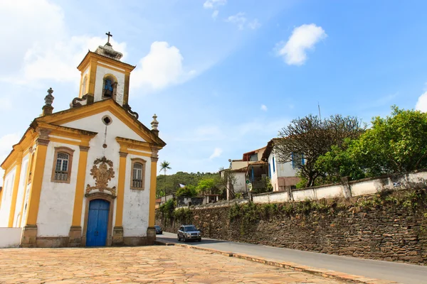 Barokowy kościół w ouro preto, Brazylia — Zdjęcie stockowe