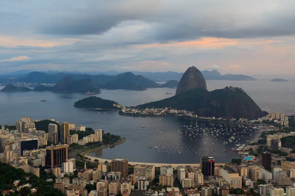 Sugarloaf günbatımı rio de janeiro, Brezilya — Stok fotoğraf