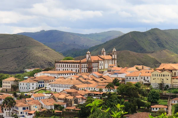 Panoramautsikt över ouro preto i Brasilien — Stockfoto