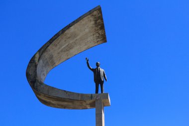 Memorial jk - fütüristik Brezilya devlet başkanı anıt heykeli