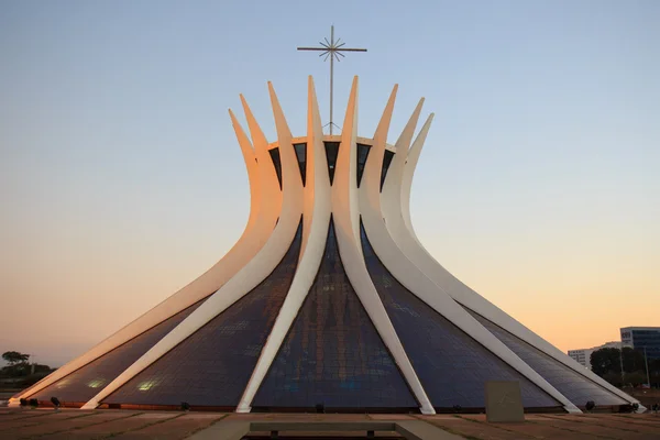 Metropolitan kathedraal in brasilia, Brazilië — Stockfoto