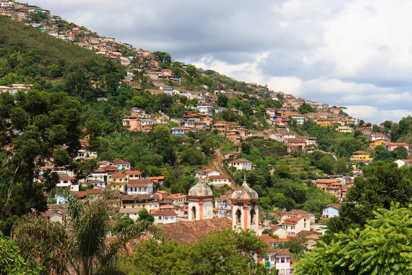 Vista panorâmica de Ouro Preto no Brasil Fotos De Bancos De Imagens