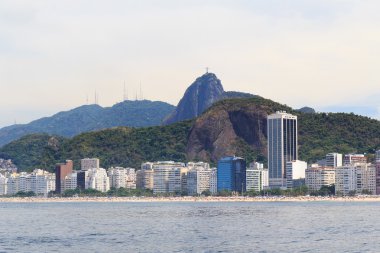 Copacabana plaj İsa kurtarıcı corcovado, rio de janeiro