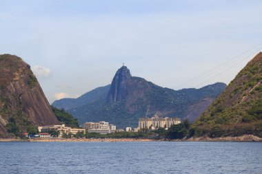 Kırmızı plaj corcovado İsa redeemer urca, rio de janei ile
