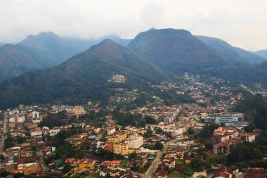 Panoramic view of Teresopolis, Brazil clipart