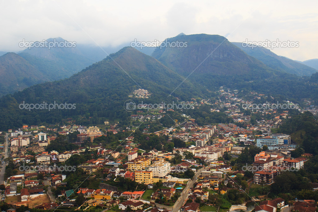 Panoramic view of Teresopolis, Brazil
