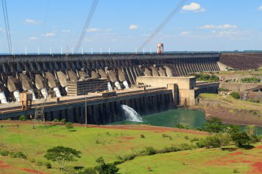 güç istasyonu Itaipu Barajı, Brezilya, paraguay
