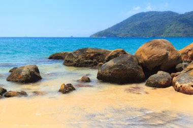 siyah kum plaj Adası Ilha Grande, Brezilya