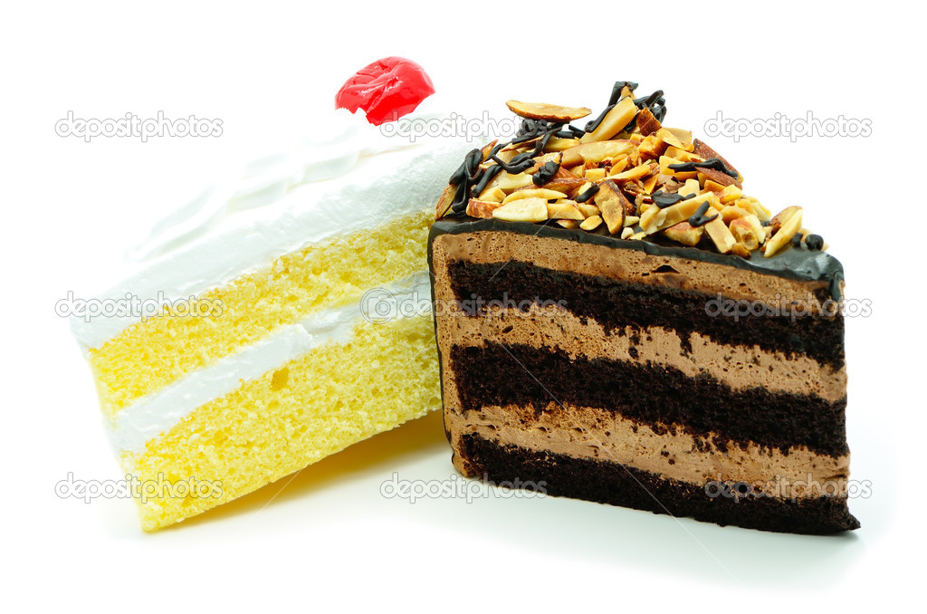 cake slice isolated