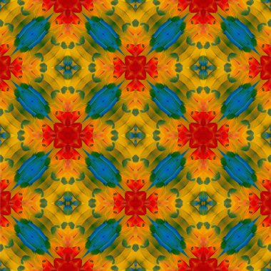 Scarlet Amerika papağanı tüyler