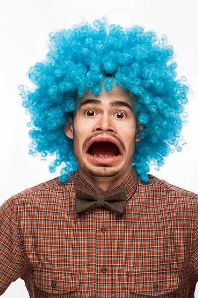 Funny Man Face — Stok fotoğraf