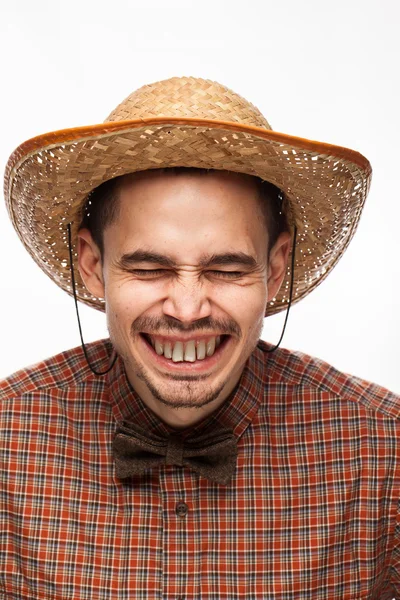 Funny Man Face — Stok fotoğraf
